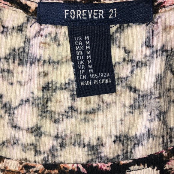 Criss Cross back floral tank top - Picture 4 of 5